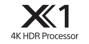 Логотип процесора 4K HDR X1™